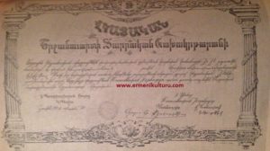 Vahan Hüdaverdiyan'ın Diploması